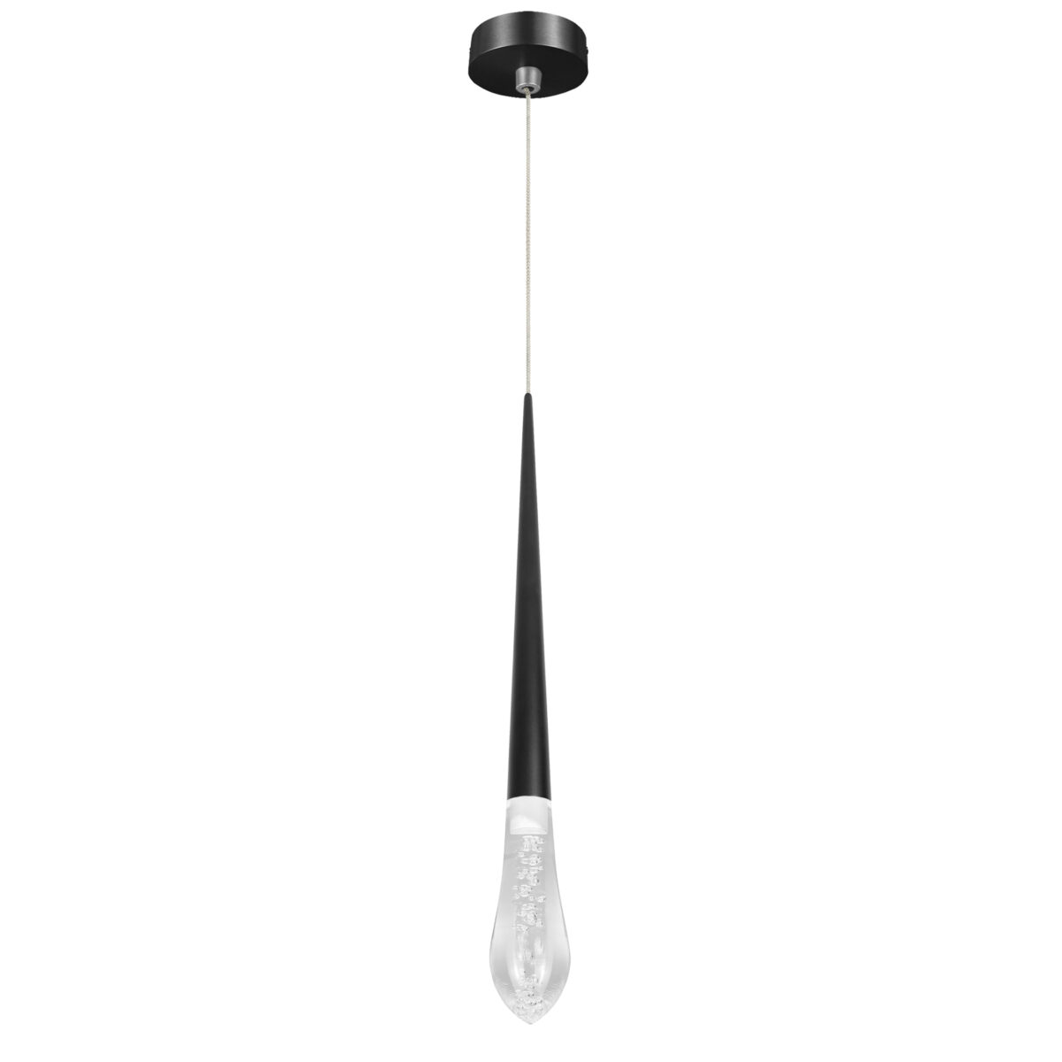 807007-4 Подвес PUNTO MINI с декоративной насадкой (капля) (807007+807000-4) LED 4W 282LM 24G ЧЕРНЫЙ 3CCT 3000/4000/6000K — изображение 1