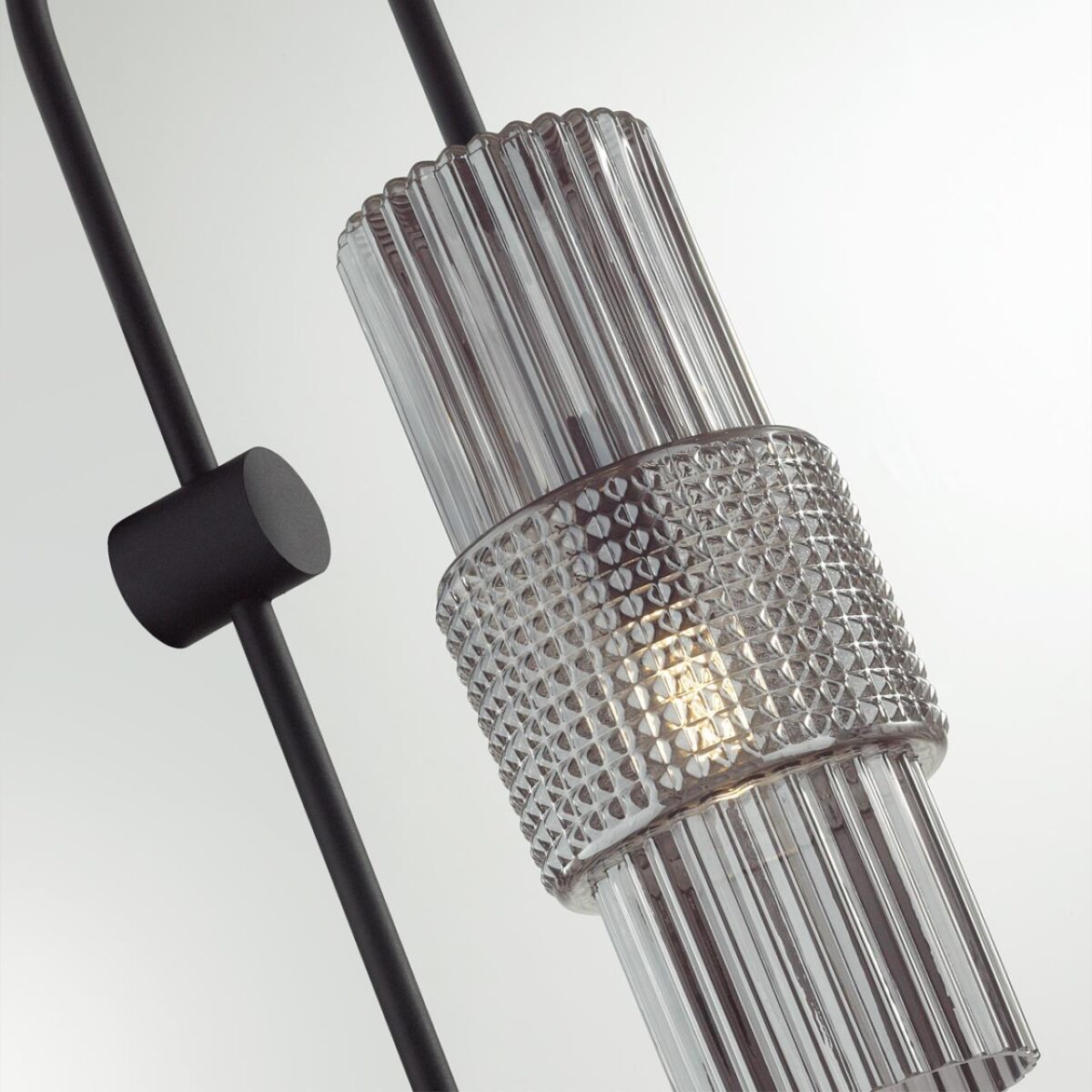 5016/1W MODERN ODL23 405 черный/дымчатый металл/стекло Бра E14 1*40W PIMPA — изображение 5