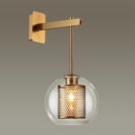 4939/1W PENDANT ODL22 000 античн.бронза/металл/прозрачный/стекло Бра E27 1*40W CLOCKY — изображение 5