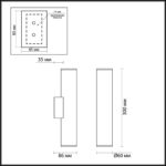 3833/2WA HIGHTECH ODL20 445 золотистый/металл Настенный светильник E27, LED max 7W 220V DARIO — изображение 2