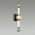 5427/28WL L-VISION ODL_EX24 000 черный хром/белый/дымчатый/коньячный/металл/стекло/акрил Бра LED 28W 3000K KLIFF — изображение 5