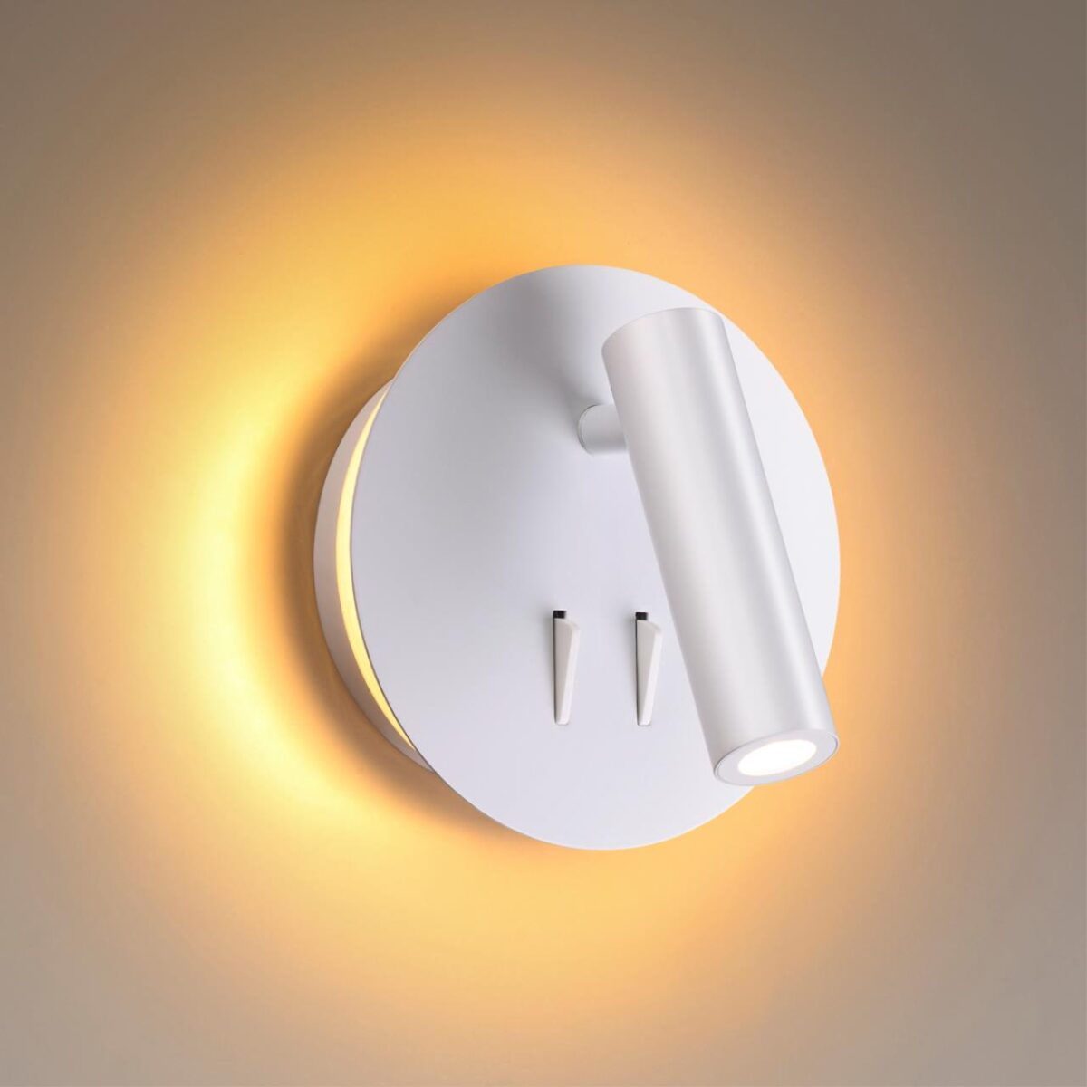 3912/9WL HIGHTECH ODL20 471 бел/металл Наст-й свет-к с лампой д/чтения с выкл LED 9W 3000K 220V BEAM — изображение 4