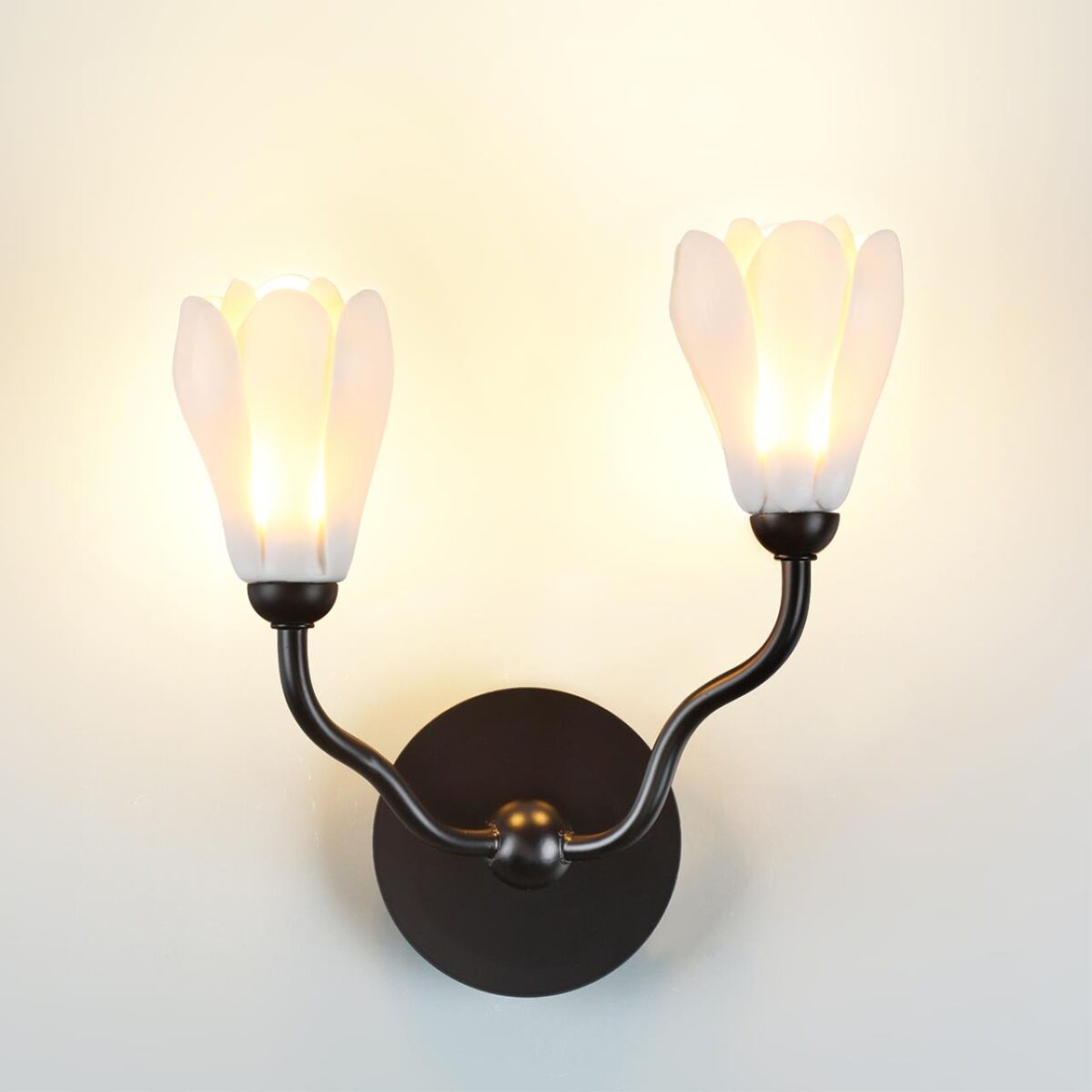 5090/2W MODERN ODL25 553 черный матовый/белый/фарфор Бра G4 LED 2*5W GARDI — изображение 4