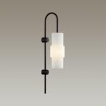 5017/1W MODERN ODL23 405 черный/белый матовый металл/стекло Бра E14 1*40W PIMPA — изображение 4