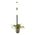 4681/2WA WALLI ODL20 463 черный/белый Настенный светильник E14 2*40W 220V FLOWER — изображение 3