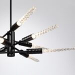 5459/28L L-VISION ODL_EX26 041 черный глянцевый/прозрачн./металл/стекло Люстра LED 28W (10*2.8W) 3000K 1260Лм KOLOS — изображение 7