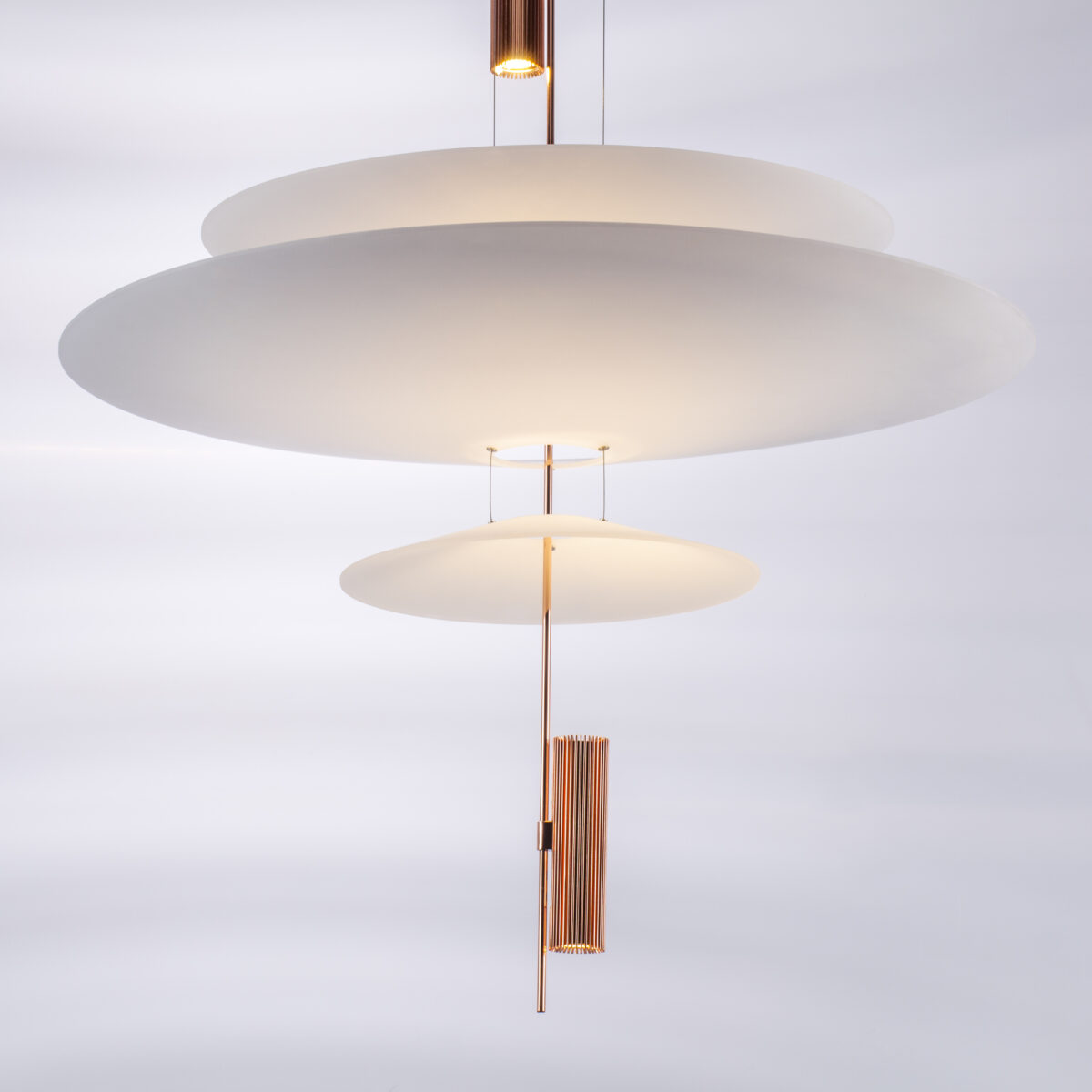 814532  2КОР! Люстра VIOLA LED 3x6W 560LM РОЗОВОЕ ЗОЛОТО/БЕЛЫЙ 3000K — изображение 3
