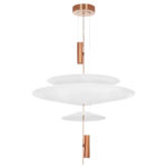 814532  2КОР! Люстра VIOLA LED 3x6W 560LM РОЗОВОЕ ЗОЛОТО/БЕЛЫЙ 3000K
