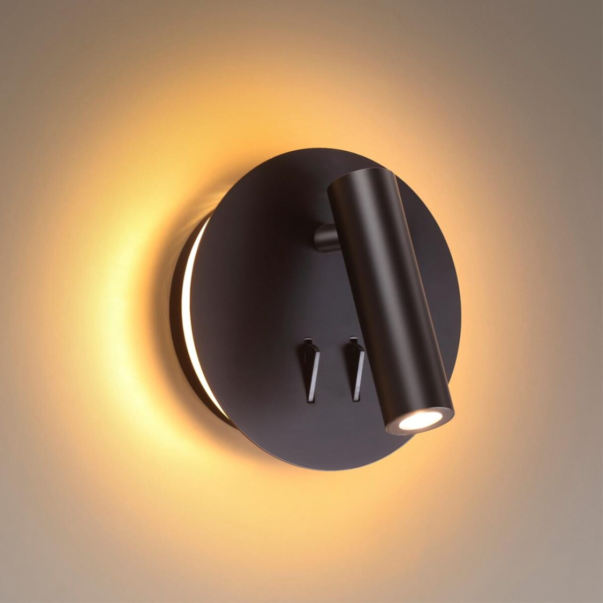 3911/9WL HIGHTECH ODL20 471 черн/металл Наст-й св-к с лампой д/чтения с выкл LED 9W 3000K 220V BEAM — изображение 4