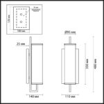 4655/1W COUNTRY ODL20 000 золотой/прозрачный Бра E14 60W 220V RENA — изображение 2