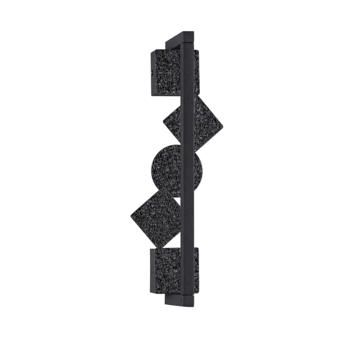 981dc4d354ec3b18d213d4a0bc5656e3 6692/7WL HIGHTECH ODL_EX24 057 Настенный светильник черный/фактура crack ice/металл/акрил поворотный на 360° IP20 LED 8W 184Лм 3000K GEOS — изображение 1