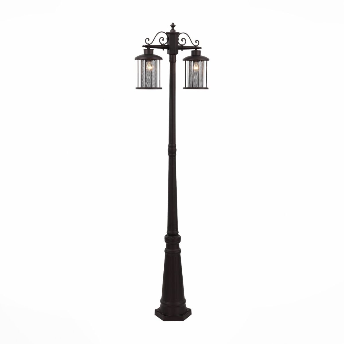 SL080.425.02_01W-1 SL080.425.02 Светильник уличный наземный ST-Luce Темный кофе/Прозрачный, Темный кофе E27 2*100W LASTERO — изображение 1