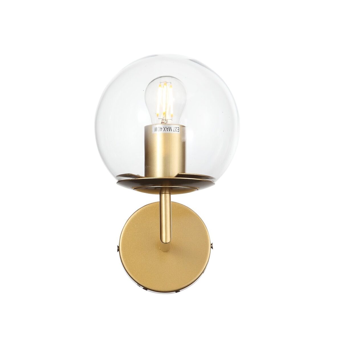 SL1150.201.01 Светильник настенный ST-Luce Матовое золото/Прозрачный E27 1*40W ЛИОРА — изображение 3