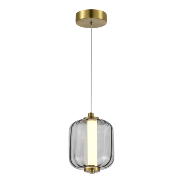 SL1193.313.01 Подвес ST-Luce Латунь/Дымчатый LED 1*10,8W 3000K САММЕР