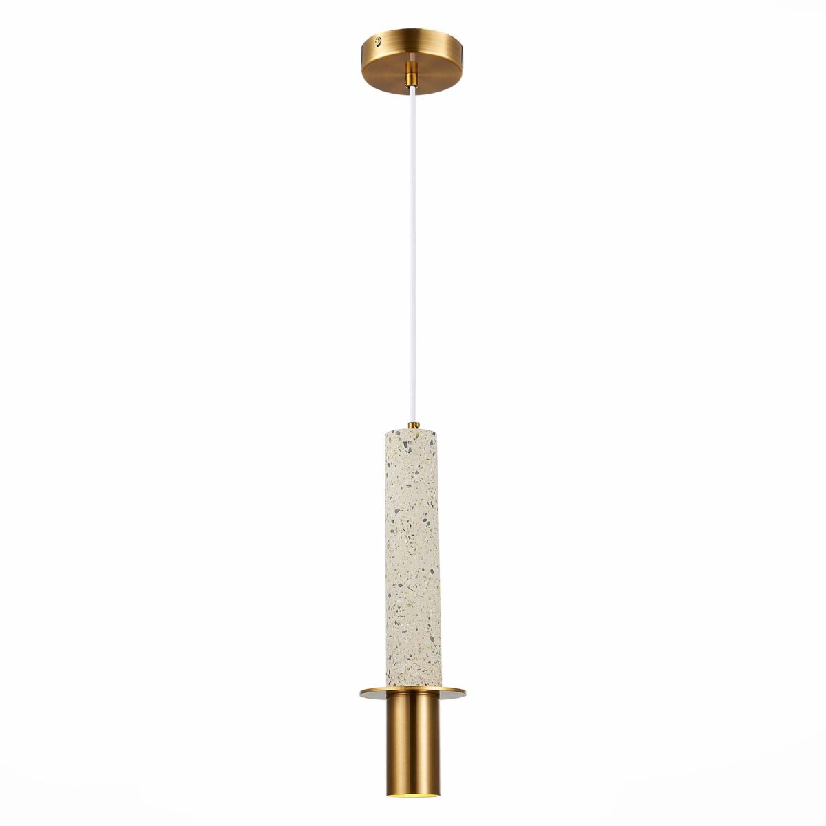 SL1211.513.01 Подвес ST-Luce Золотистый/Белый, Золотистый GU10 1*5W ВАРЕЗЕ — изображение 1