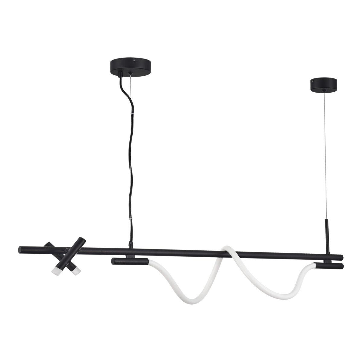 SL6118.403.03 Светильник подвесной ST-Luce Черный/Черный LED 2+1*3+11W 4000K МАРЛОУ — изображение 2