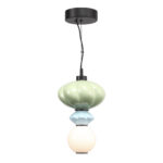 SL6134.403.01 Светильник подвесной ST-Luce черный/зелёный, синий, опаловый LED 1*8W 3000K ФЛОРЕНТИНИ