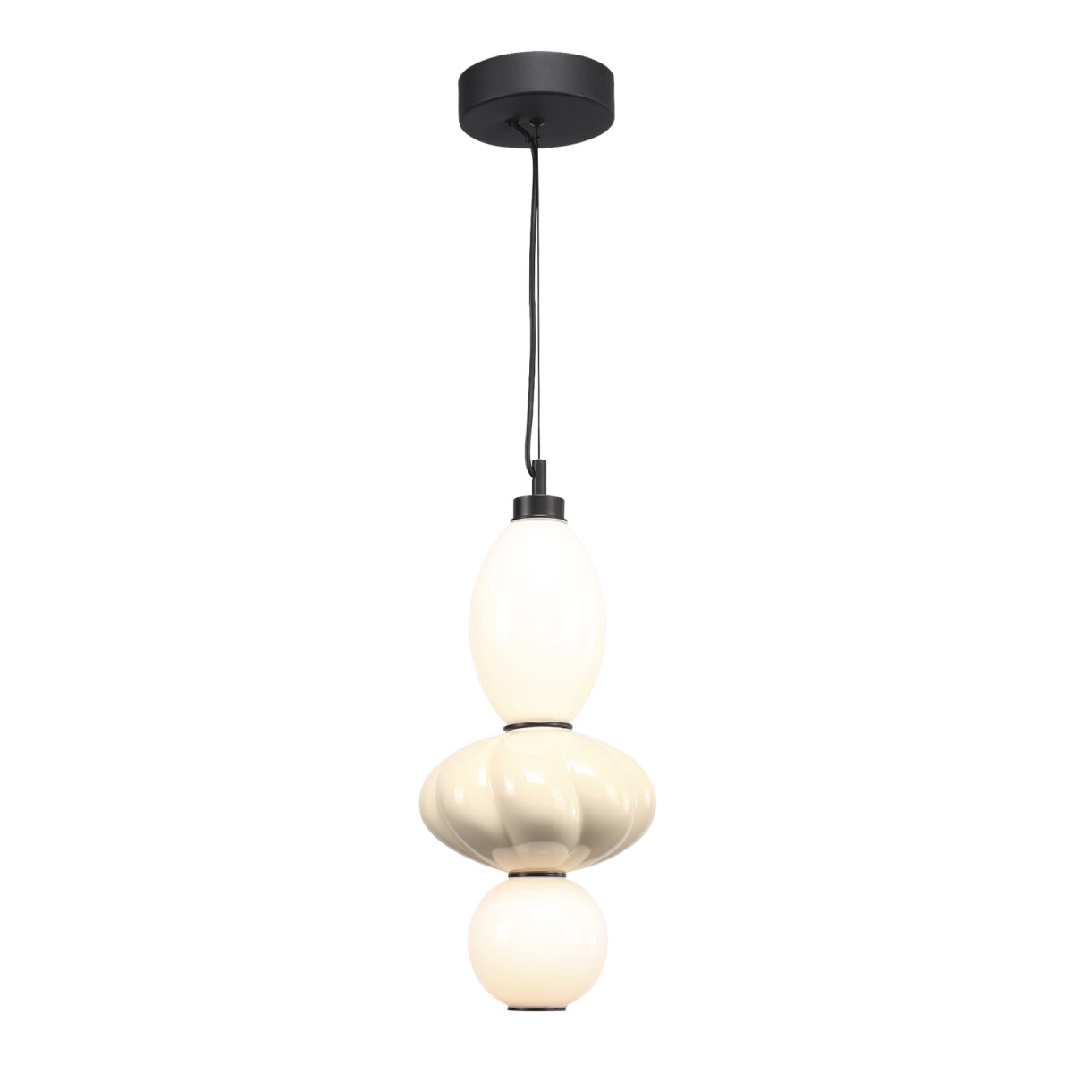 SL6134.413.01 Светильник подвесной ST-Luce черный/желтый, опаловый LED 1*18W 3000K ФЛОРЕНТИНИ — изображение 1
