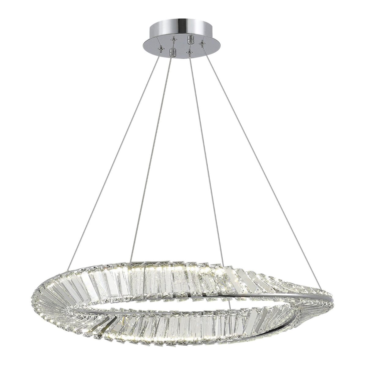 SL6204.101.01_01W SL6204.101.01 Светильник подвесной ST-Luce Хром/Прозрачный LED 1*32W 4000K РИТОРТО — изображение 1