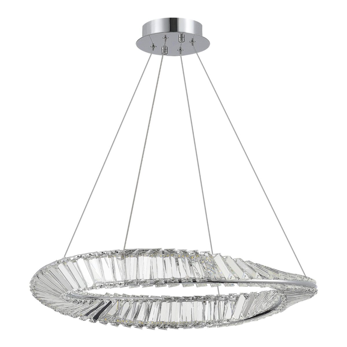 SL6204.101.01 Светильник подвесной ST-Luce Хром/Прозрачный LED 1*32W 4000K РИТОРТО — изображение 2