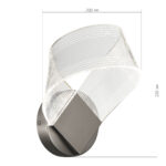SL6235.101.04 Светильник настенный ST-Luce Никель/Прозрачный LED 1*4W 4000K ФИЕРА — изображение 4