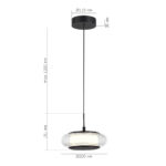 SL6239.403.01 Светильник подвесной ST-Luce черный/прозрачный LED 1*7W 3000K ФРИТЕЛЛА — изображение 5