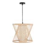 SL6241.503.01 Светильник подвесной ST-Luce Древесный/Белый E27 1*40W АЛЬМА — изображение 2