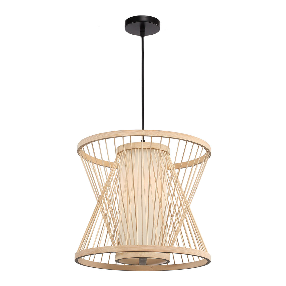 SL6241.503.01 Светильник подвесной ST-Luce Древесный/Белый E27 1*40W АЛЬМА — изображение 3