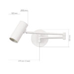 SLE201051-01 Светильник настенный Белый/Белый GU10 LED 1*5W 4000K ЗУМ — изображение 3