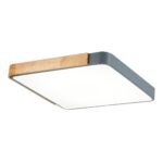 SLE201272-01 Светильник потолочный Серый, Светлое дерево/Белый LED 1*42W 3000K/4000K/6000K ФЕСТА