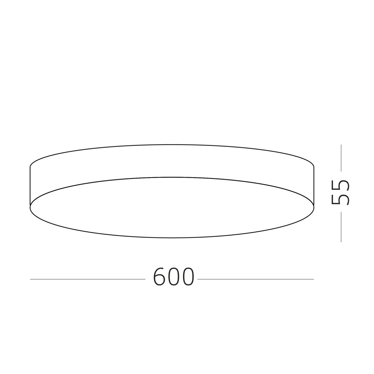 ST606.542.96 Светильник потолочный Белый LED 1*96W 4000K 8 640Lm Ra>85 120° IP20 D600xH55 185-265V Накладные светильники — изображение 3