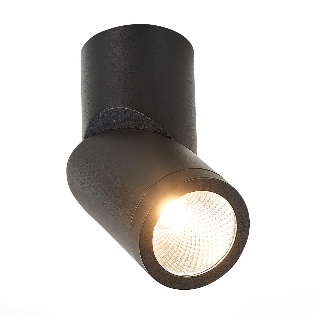 ST650.442.10 Светильник потолочный Черный LED 1*10W 4000K 800Lm Ra>90 38° IP44 D62xH151 165-265V Накладные светильники — изображение 1