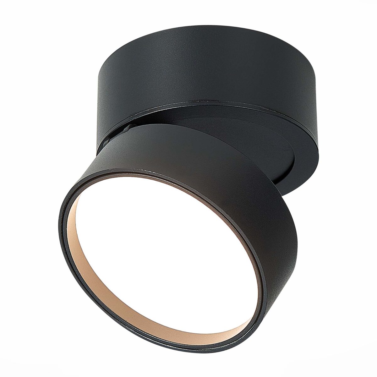 ST651.432.14 Светильник потолочный поворотный Черный LED 1*14W 3000K 1 100Lm Ra>90 120° IP20 D105xH8 Накладные светильники — изображение 1