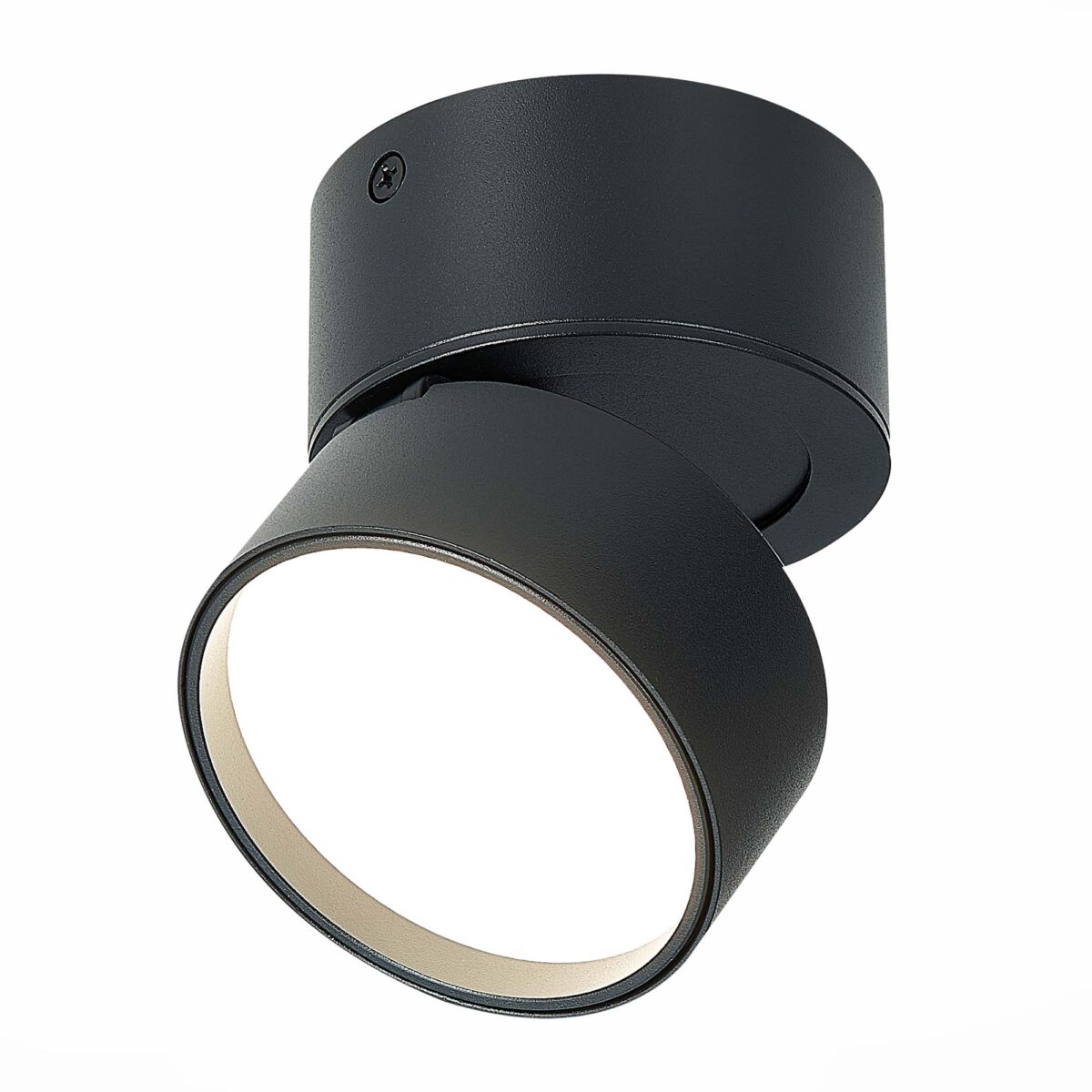 ST651.442.09 Светильник потолочный поворотный Черный LED 1*9W 4000K 720Lm Ra>90 120° IP20 D85xH87 17 Накладные светильники — изображение 1