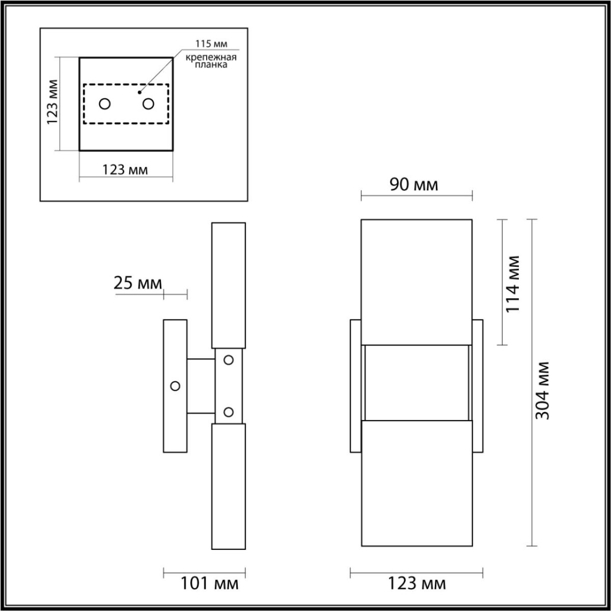 a695cd0b9c9eae019587eff124d0b824 4364/5WL HIGHTECH ODL23 433 матовое золото/металл/стекло Настенный св-к IP20 LED 10W 612Лм 3000K RICCI — изображение 1