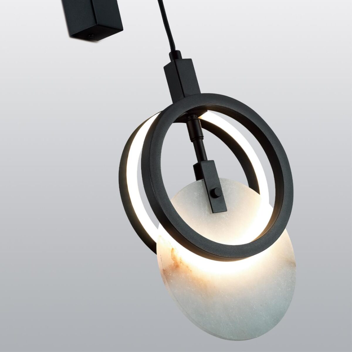 5422/17WL HIGHTECH ODL_EX25 083 черный/металл/алебастр Настенный светильник LED 17W 3000K 986Лм MERCURY — изображение 6