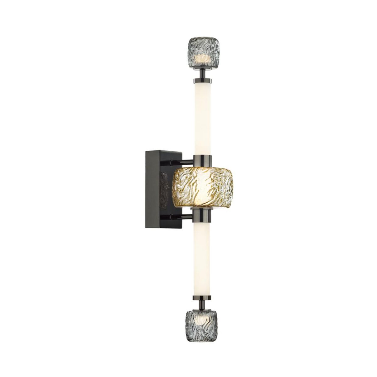 5427/28WL L-VISION ODL_EX24 000 черный хром/белый/дымчатый/коньячный/металл/стекло/акрил Бра LED 28W 3000K KLIFF — изображение 4