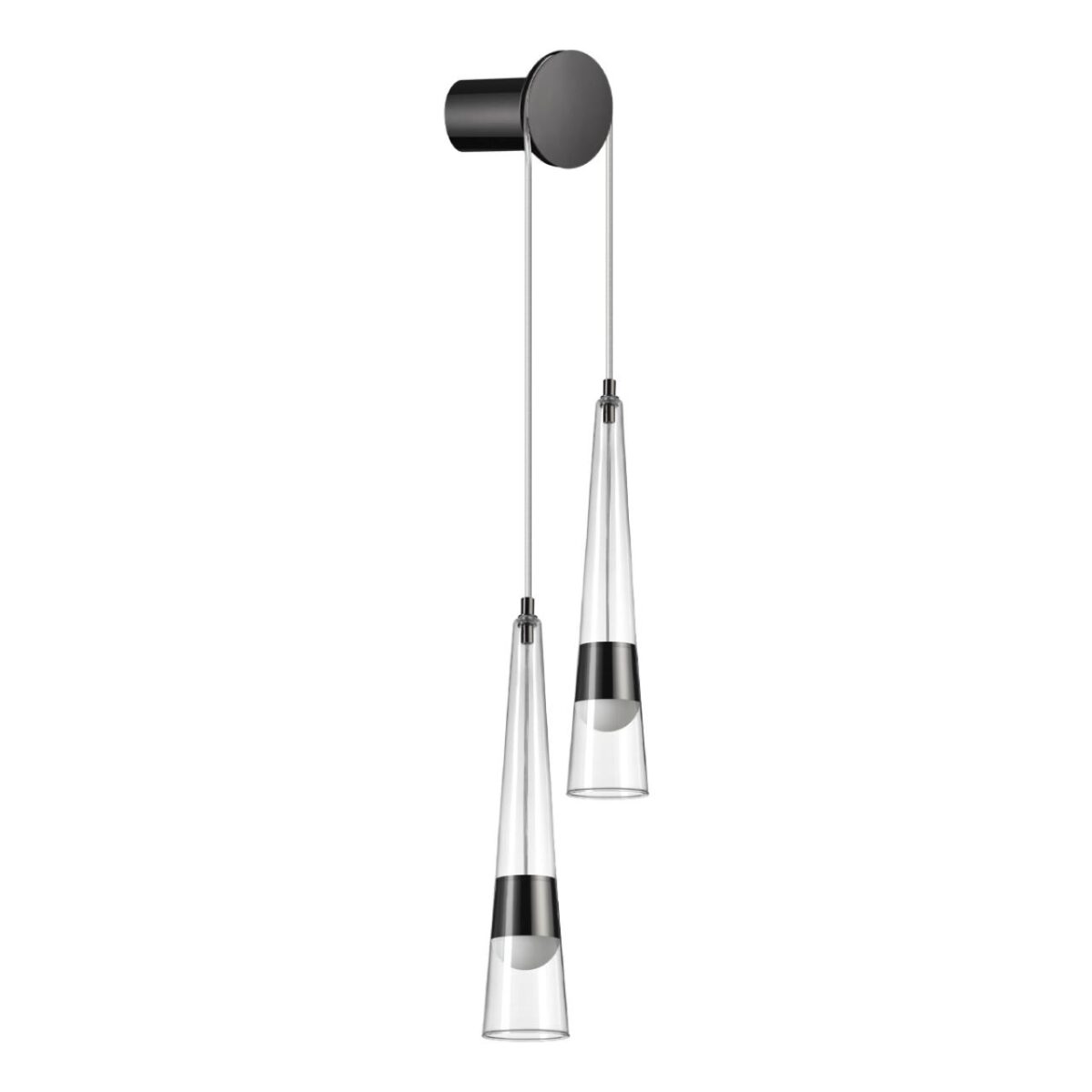 5044/24WL L-VISION ODL24 000 глянц.темн.хром/прозрачный/металл/стекло Бра LED 24W 3000K 2536Лм LUMP — изображение 1