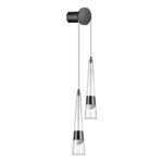 5044/24WL L-VISION ODL24 000 глянц.темн.хром/прозрачный/металл/стекло Бра LED 24W 3000K 2536Лм LUMP