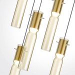 5058/25LA PENDANT ODL24 385 золотой/янтарный/металл/стекло Люстра каскадная LED 5*5W 3000K SCROW — изображение 4