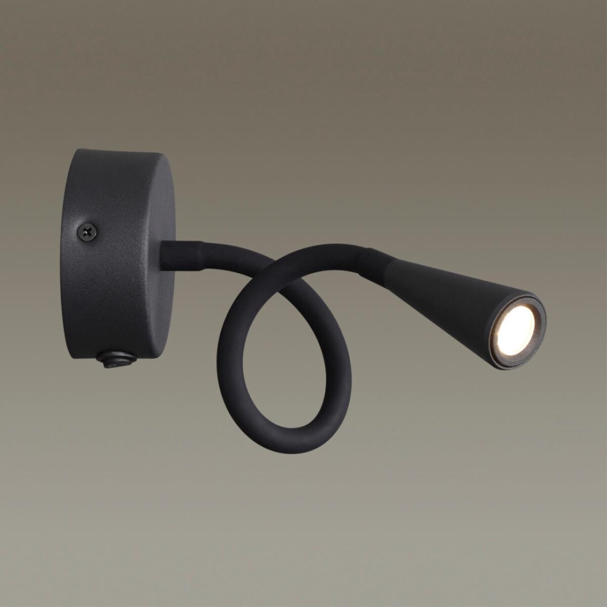 4254/3WL HIGHTECH ODL21 475 черн/металл Настен.светильник выкл на базе IP20 LED 3W 263Лм 3000K ODDS — изображение 5