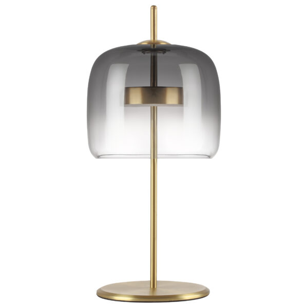 804918 Настольная лампа CUPOLA LED 9W 450LM ЗОЛОТО/ДЫМЧАТЫЙ 3000K