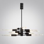 5459/28L L-VISION ODL_EX26 041 черный глянцевый/прозрачн./металл/стекло Люстра LED 28W (10*2.8W) 3000K 1260Лм KOLOS — изображение 6