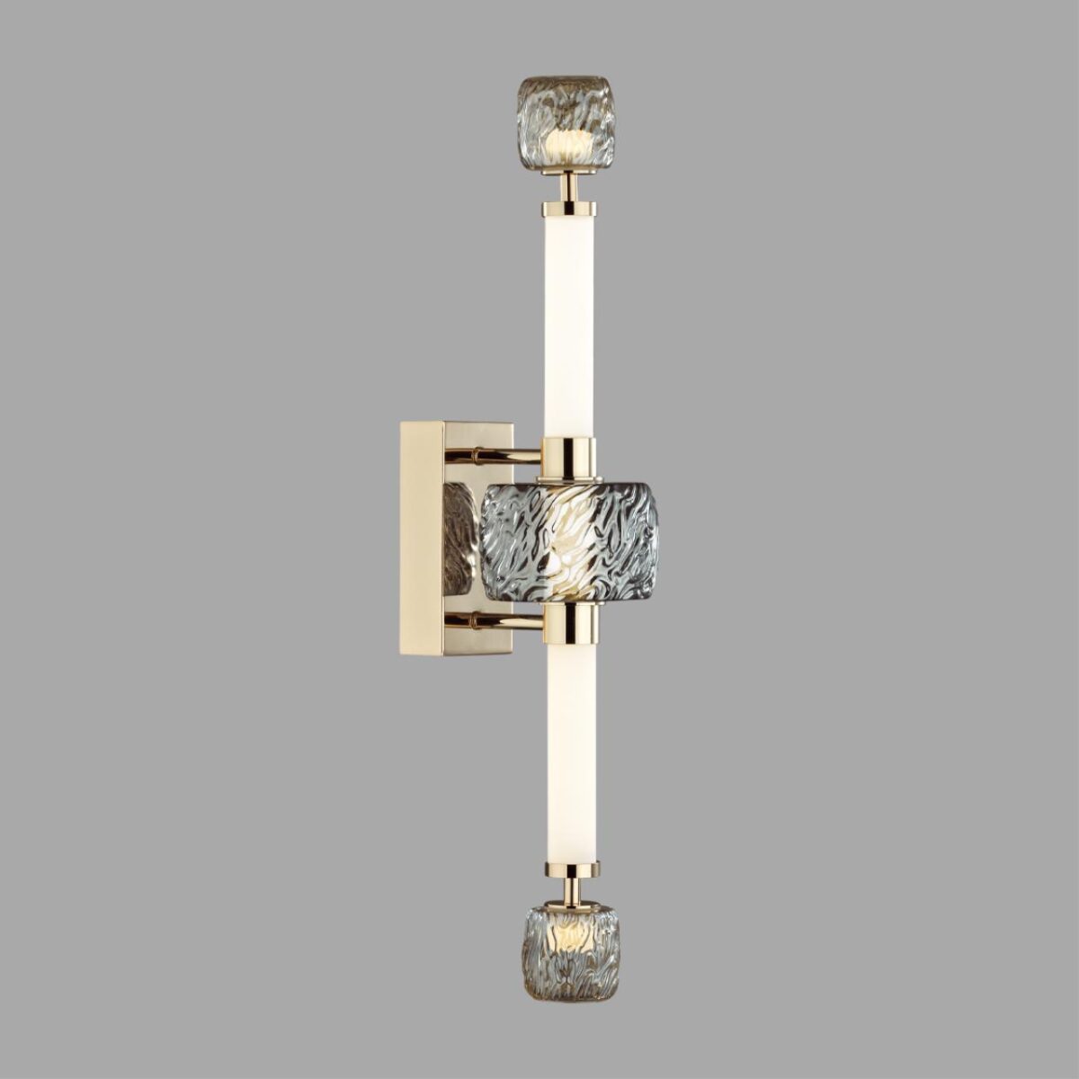 5426/28WL L-VISION ODL_EX24 000 золотой/белый/дымчатый/коньячный/металл/стекло/акрил Бра LED 28W 3000K KLIFF — изображение 4