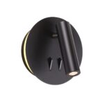 3911/9WL HIGHTECH ODL20 471 черн/металл Наст-й св-к с лампой д/чтения с выкл LED 9W 3000K 220V BEAM — изображение 3