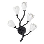 5090/5W MODERN ODL25 553 черный матовый/белый/фарфор Бра G4 LED 5*5W GARDI
