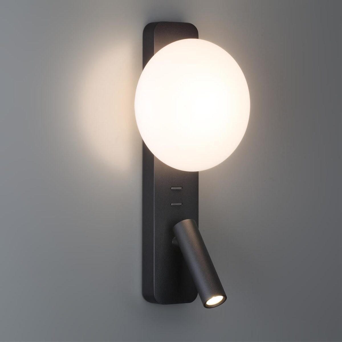 7048/5WL HIGHTECH ODL25 473 металл/акрил черный Настенный светильник IP20 LED 1*5W + 1*3W 2700K CRI>90 ALBERGO — изображение 4