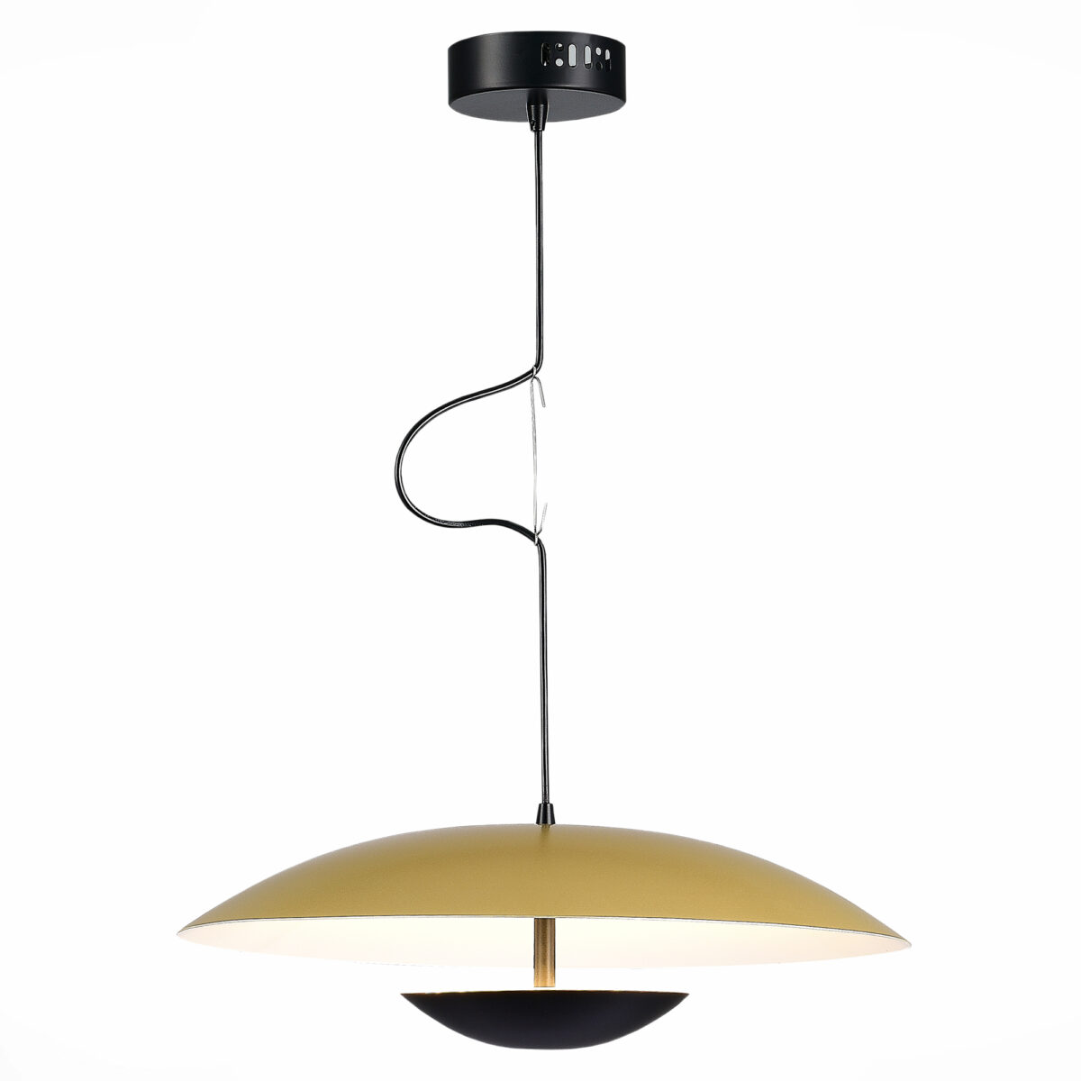 utsenka-SL6502.203.01 Светильник подвесной ST-Luce Золотистый,Черный/Золотистый LED 1*35W 3000K АРМОНИКО — изображение 1