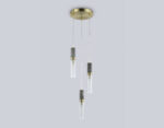 LH53351/3 GD/CL/WH золото/прозрачный/белый G9*3 max 40W D200*2000 — изображение 3