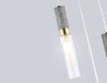 LH53351/3 GD/CL/WH золото/прозрачный/белый G9*3 max 40W D200*2000 — изображение 4